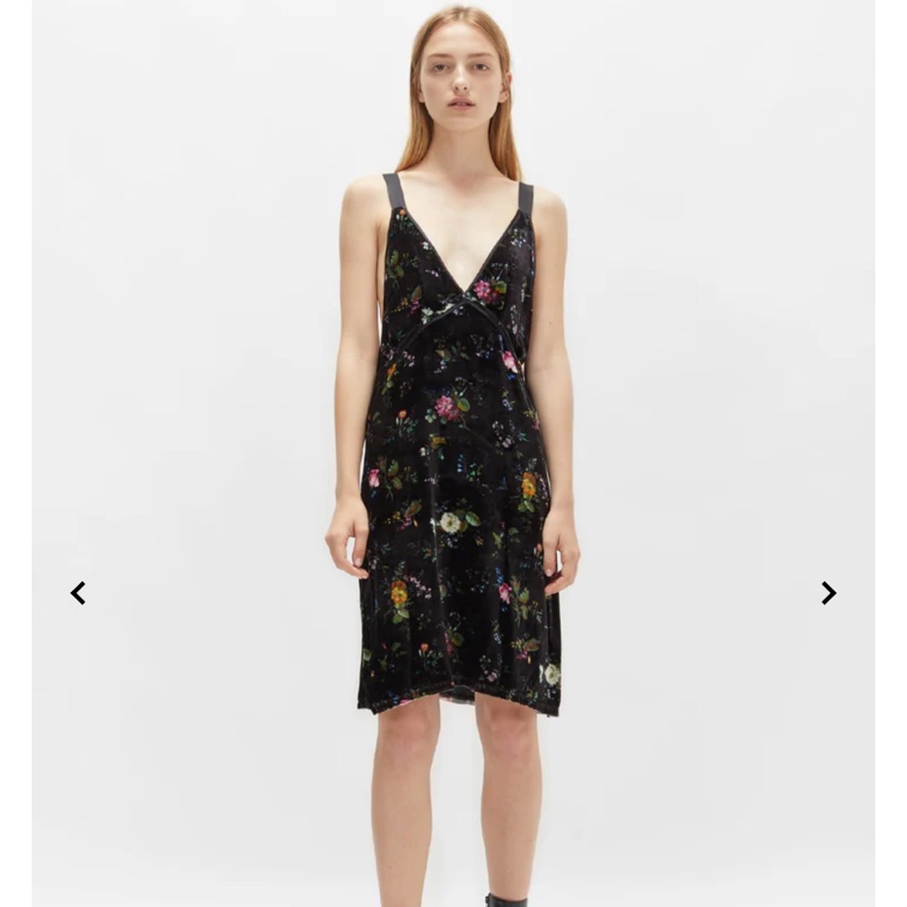 R13 Floral Velvet Dress Medium NWT